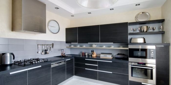 Picture of Magnetic Black Kitchen Cabinets