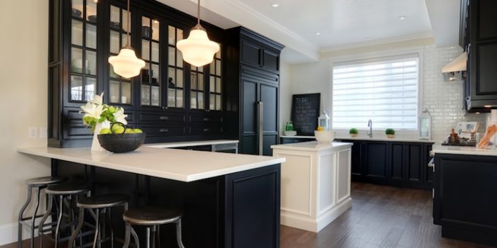 Picture of Magnetic Black Kitchen Cabinets
