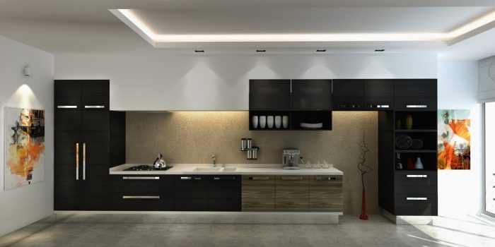 Picture of Magnetic Black Kitchen Cabinets