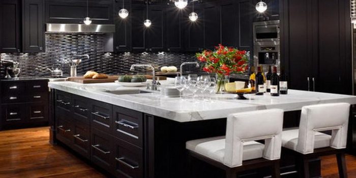 Picture of Magnetic Black Kitchen Cabinets