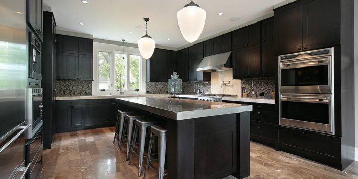 Picture of Magnetic Black Kitchen Cabinets