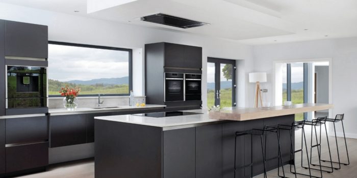 Picture of Magnetic Black Kitchen Cabinets