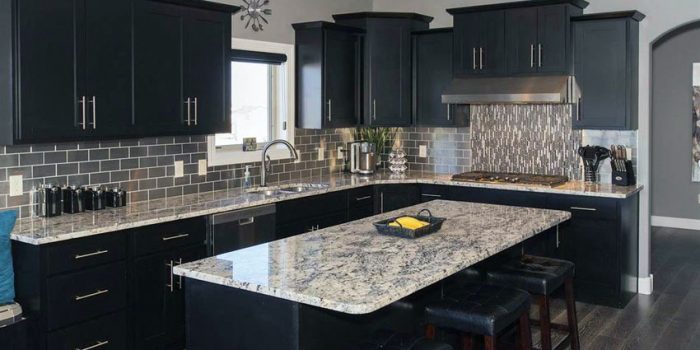 Picture of Magnetic Black Kitchen Cabinets