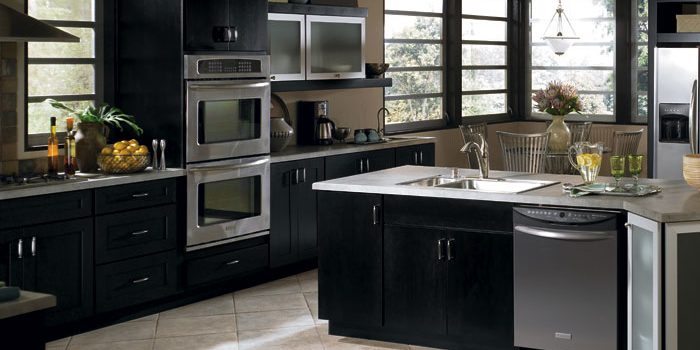 Picture of Magnetic Black Kitchen Cabinets