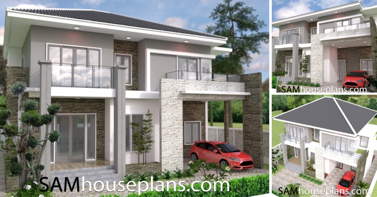 Contemporary Home Design of 2 Storey Residence - Pinoy House Designs