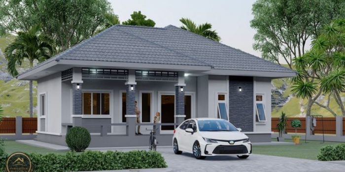 Picture of Prominent One Storey House Plan with 3 bedrooms