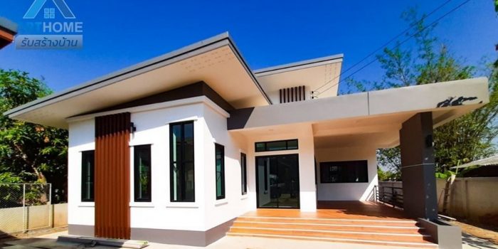 Picture of Single Floor House Plan with Geometrical Design