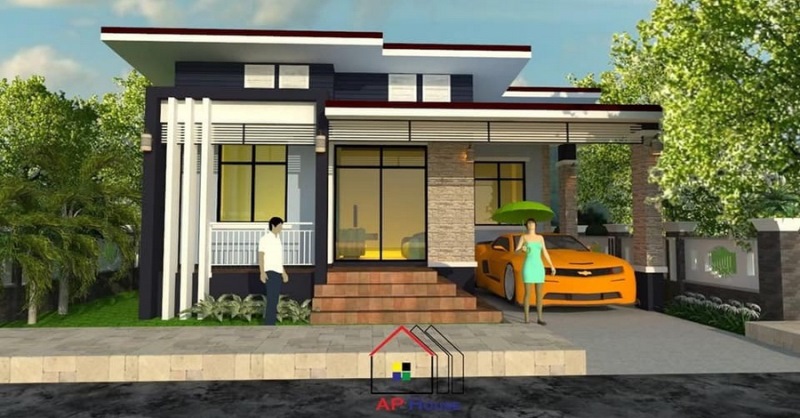 Picture of Stunning Exterior Design of a High Ceiling Residence