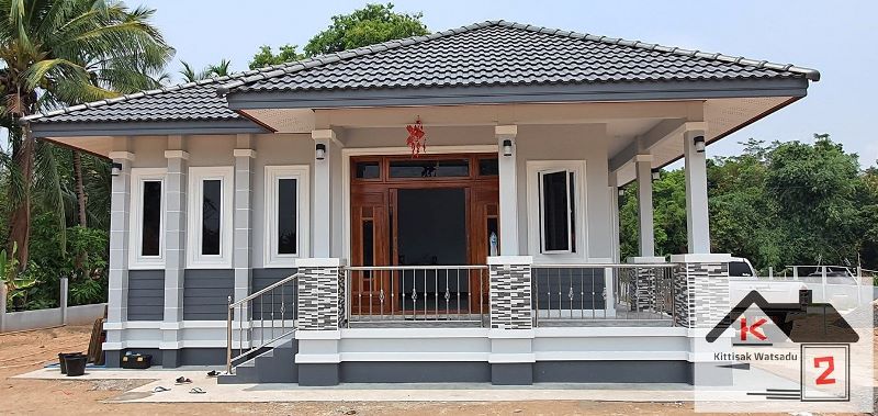Picture of Contemporary Home Design with Inventive Hip Roof 