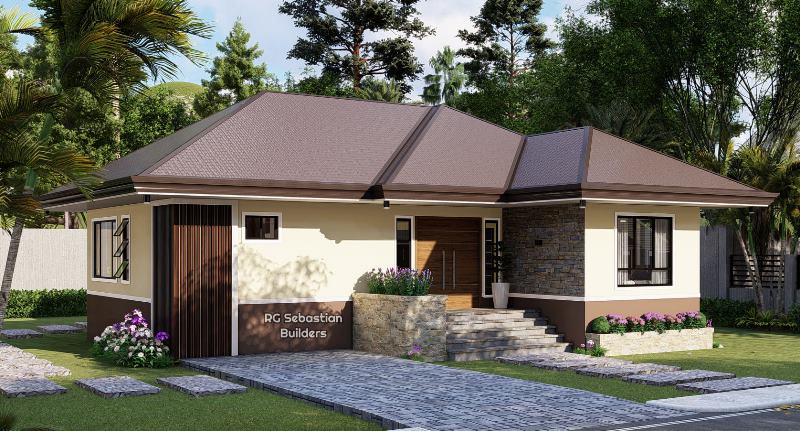 Picture of Modern Residential House in L-shaped Concept 