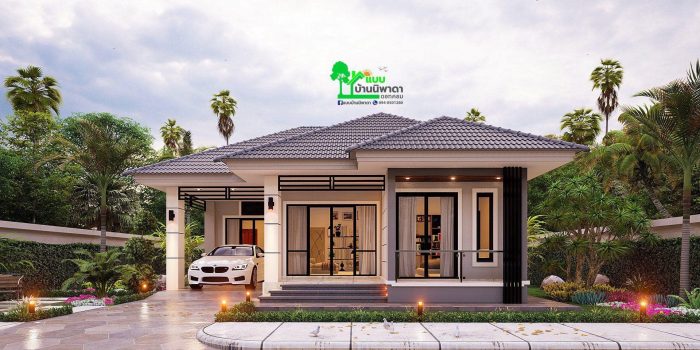 Picture of Elegant Modern House Plan with Three Bedrooms