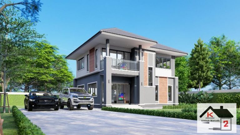 Contemporary 2 Storey House with Superb Charm - Pinoy House Designs