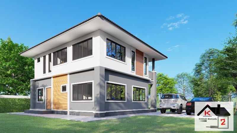 Picture of Contemporary 2 Storey House Plan with Superb Charm