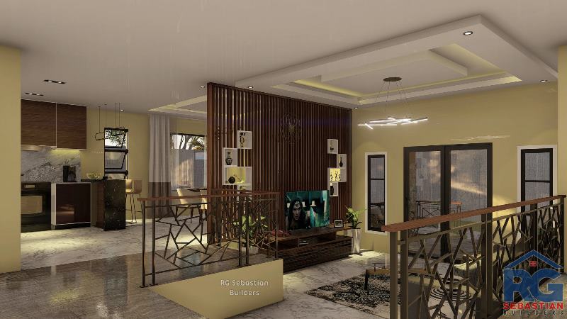 Picture of Modern Residential House in L-shaped Concept 