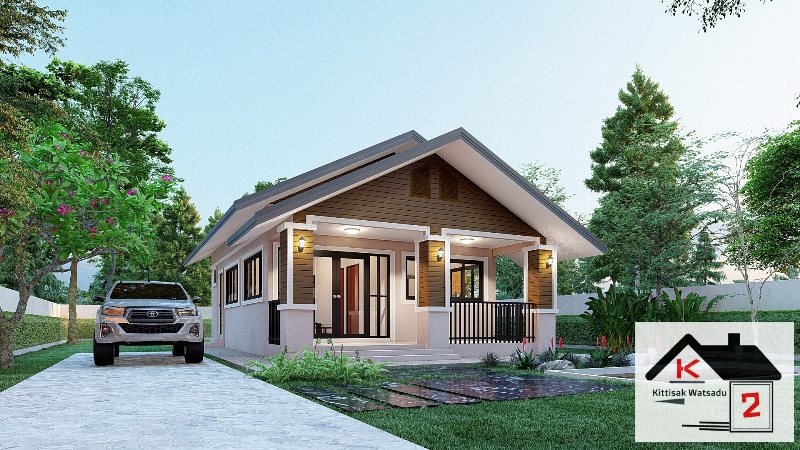 Picture of Simple Modern House Design of Two Bedrooms 