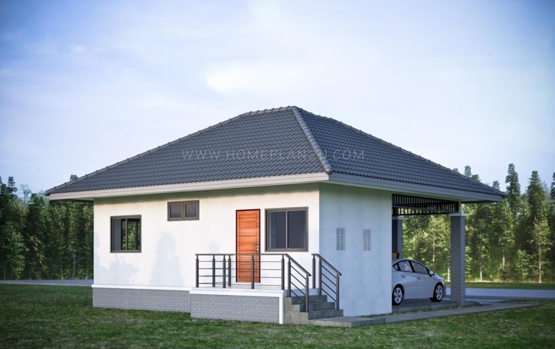 Picture of Splendid One Storey House with Cross Hip Roof 