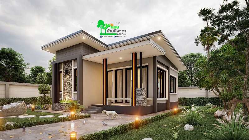 Picture of Small Contemporary Home Plan with High Ceilings