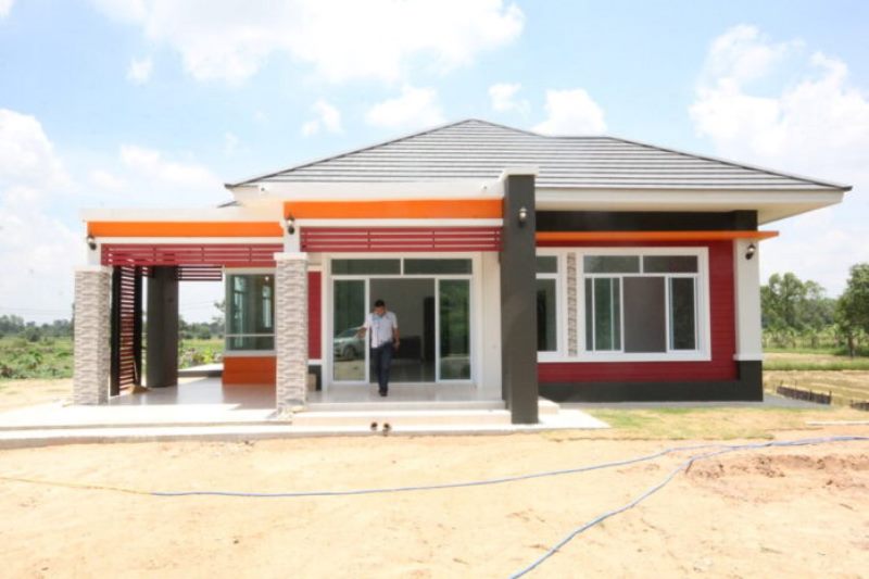 Picture of Modern Tropical House with Vibrant Shades