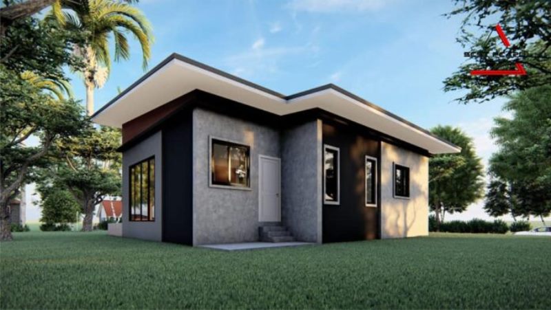 Picture of Simple Modern Home Design with Cool Grey Shade 