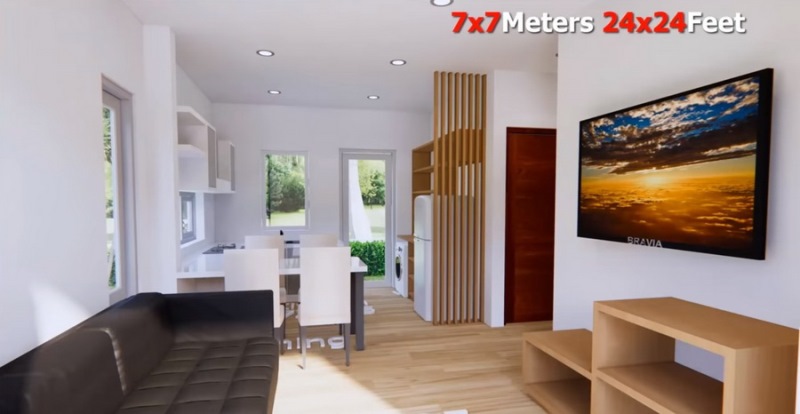 Picture of Modern House Interior Design Blends with Pleasant Frontage 