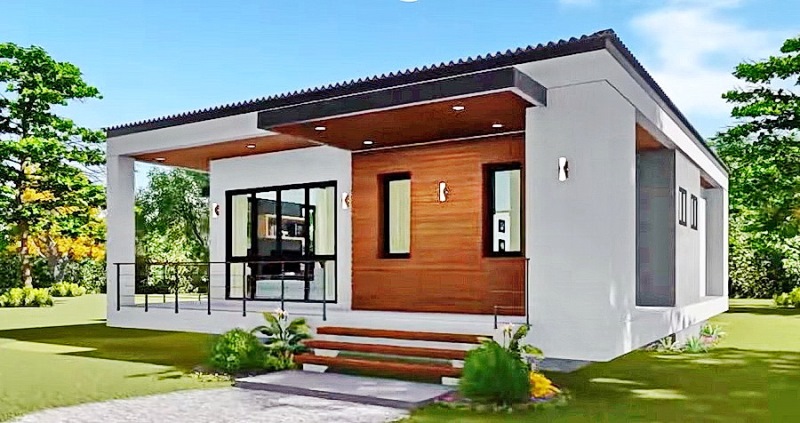 Picture of Single-Storey House Plan in Elevated Floor Scheme