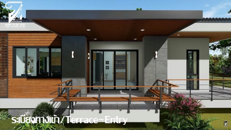 Picture of Single-Storey House Plan in Elevated Floor Scheme