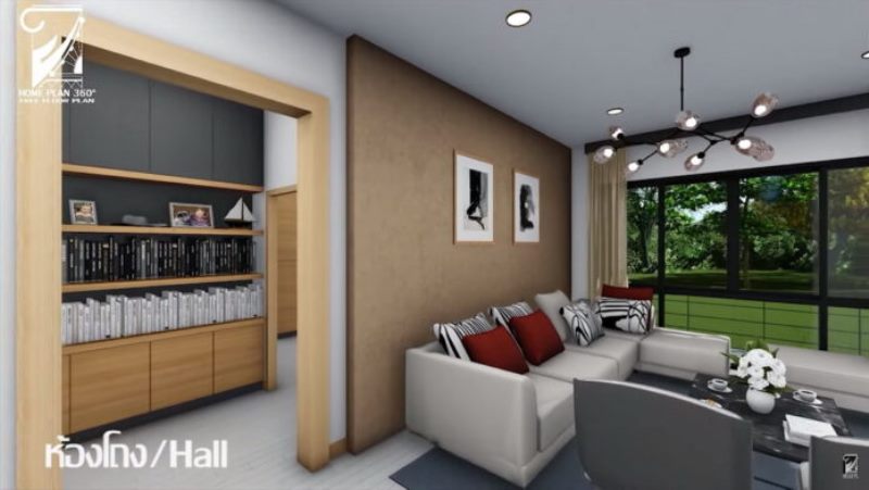 Picture of Single-Storey House Plan in Elevated Floor Scheme