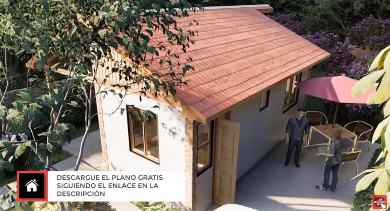 Picture of Small Country Cottage House with Traditional Theme