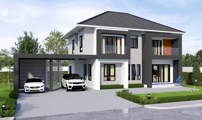 Picture of Two-Storey Contemporary House with Indoor-Outdoor Living Space