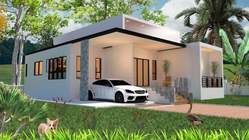 Picture of Magnificent One Storey House Plan with Dazzling Environment