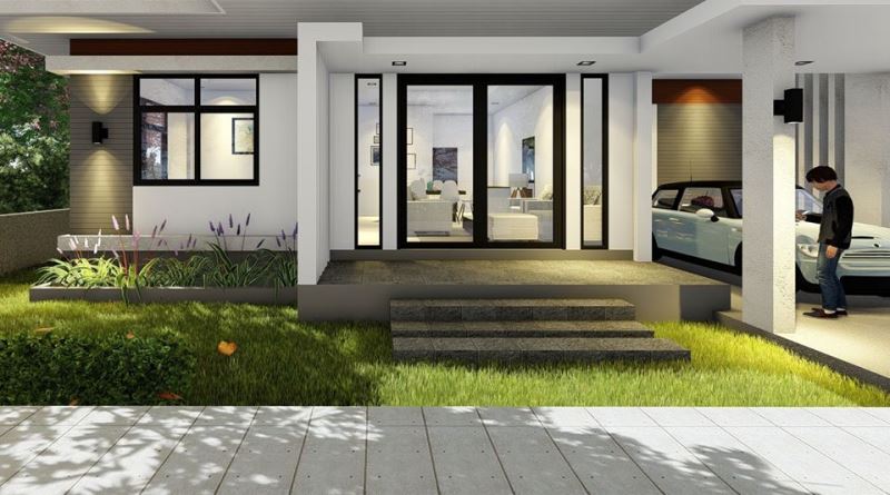 Picture of Stunning Contemporary House in White and Grey Tones