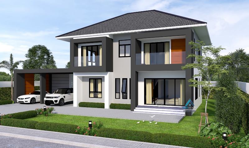 Picture of Two-Storey Contemporary House with Indoor-Outdoor Living Space
