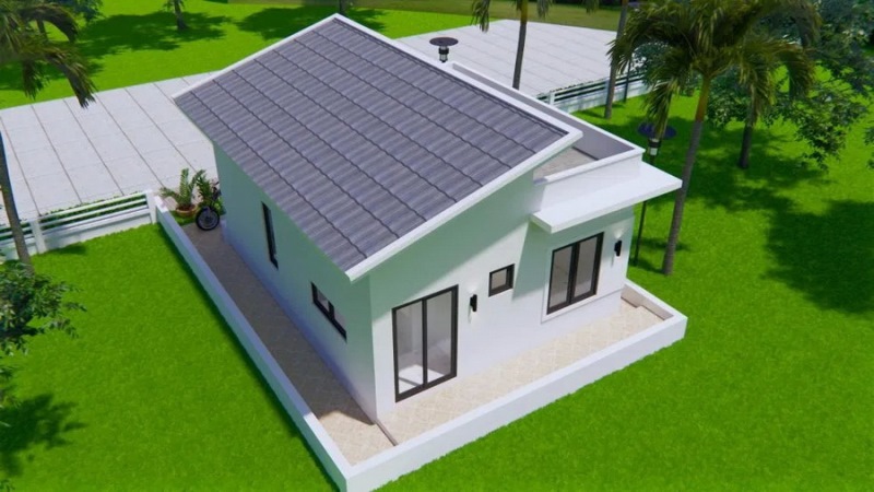 Picture of Low-Cost Small House Design with Skillion Roof