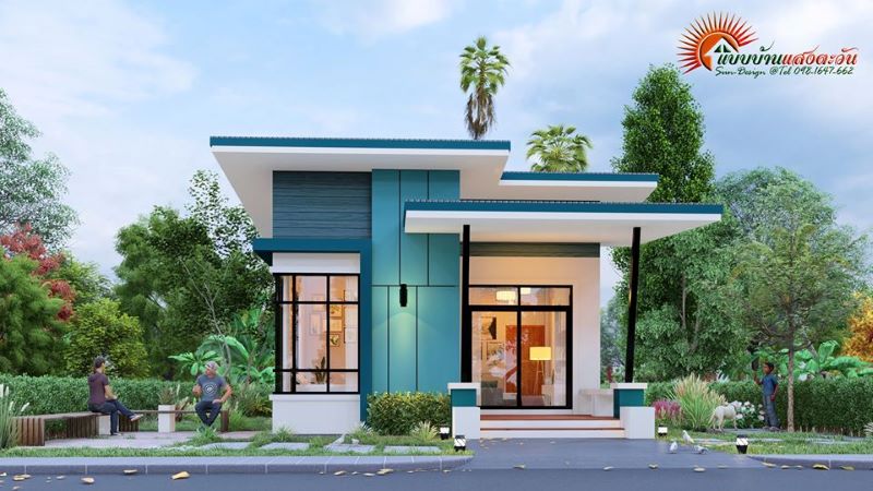 Picture of Elegant Bungalow Home Design with High Ceilings