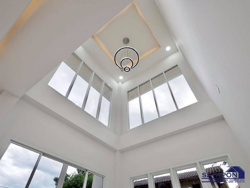 Picture of Two Storey Modern House Design with Enormous Glass Windows