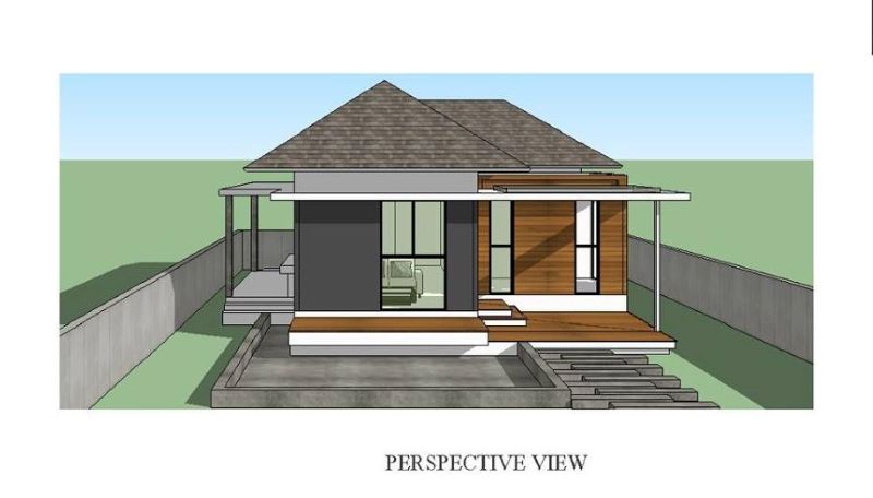 Picture of Contemporary Country Home Plan with Wooden Wall Cladding