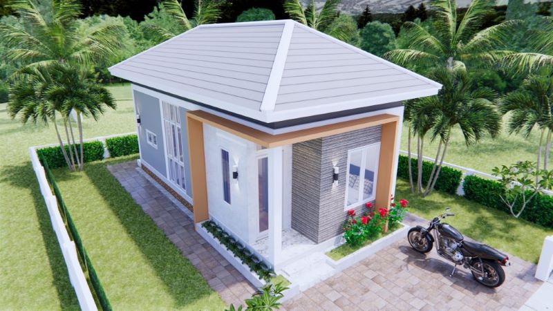 Picture of Amazing Small House Design with Sophisticated Exterior 