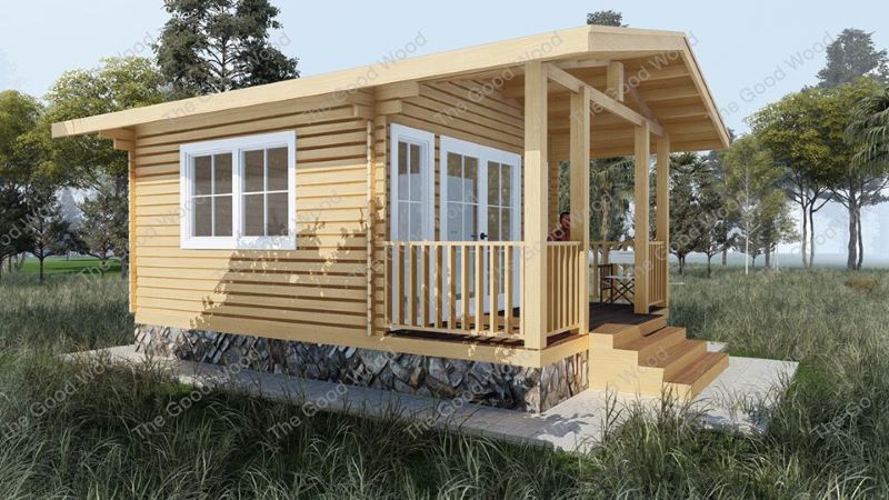 Picture of Simple Log House Design for Vacation Escapades