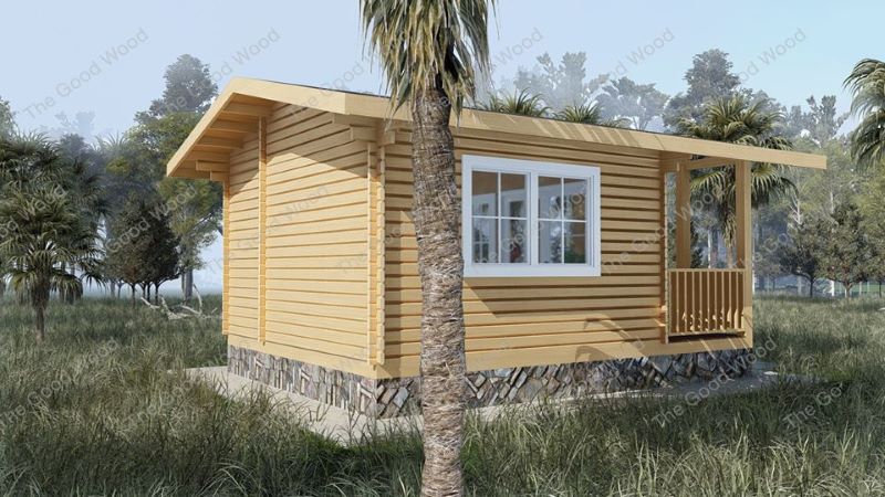Picture of Simple Log House Design for Vacation Escapades