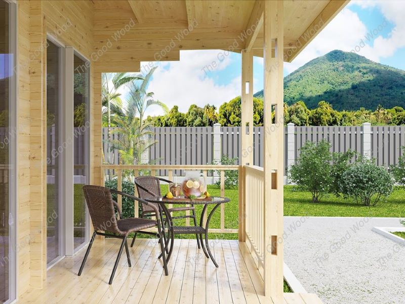 Picture of Simple Log House Design for Vacation Escapades