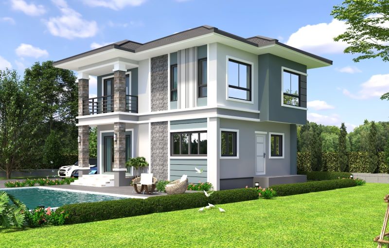 Picture of Two Storey Family Home Design with Revel Beauty
