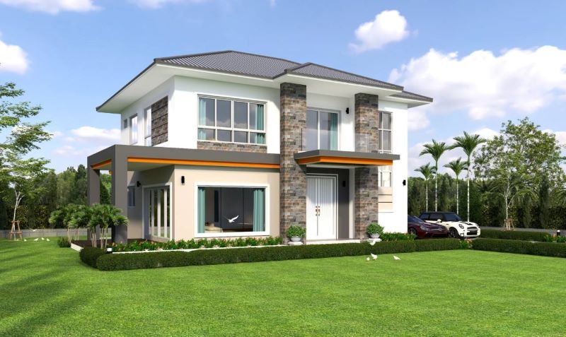 Picture of Two Storey Contemporary House Plan with Elegant Concepts