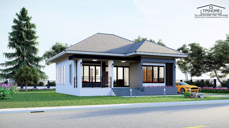 Picture of Comfortable Three-Bedroom Modern House Plan
