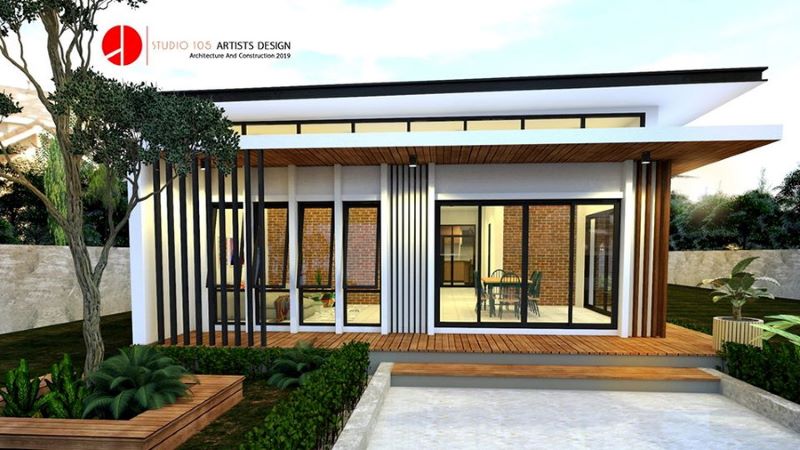 Picture of U-Shaped House Plan with Spacious Courtyard