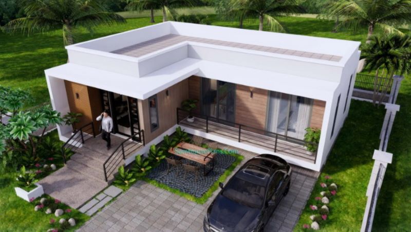Picture of Prairie Style House Plan with Stunning Frontage