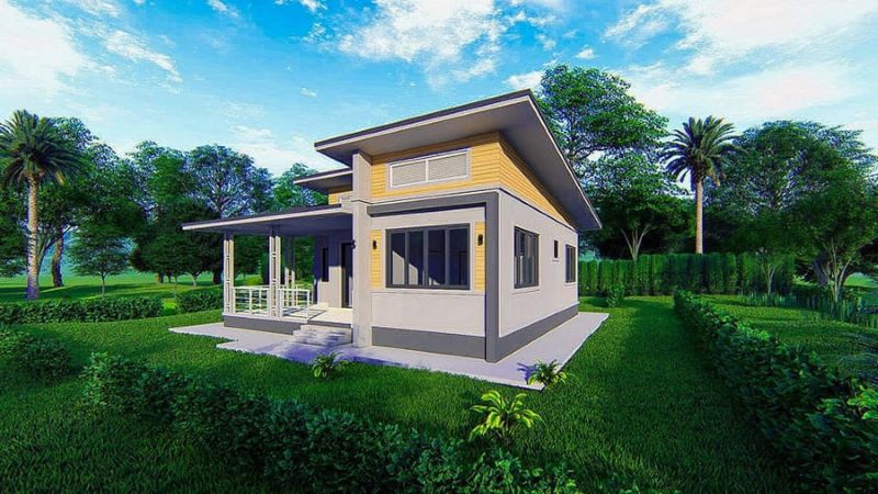 Picture of Contemporary Style House Concept with Gorgeous Balcony