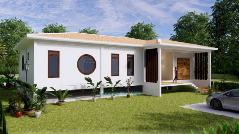 Picture of Dramatic Contemporary House Plan with Spacious Floor Plan
