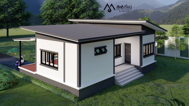 Picture of Modern Single-Storey House Design with Cozy Outdoor Living