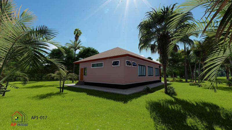 Picture of Tropical House Design with Beautiful Lush Landscaping