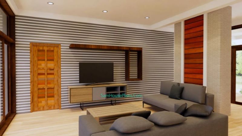 Picture of Dramatic Contemporary House Plan with Spacious Floor Plan